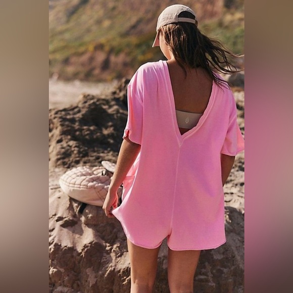 NWOT Free People Movement Tee Hot Shot Romper - Picture 3 of 3